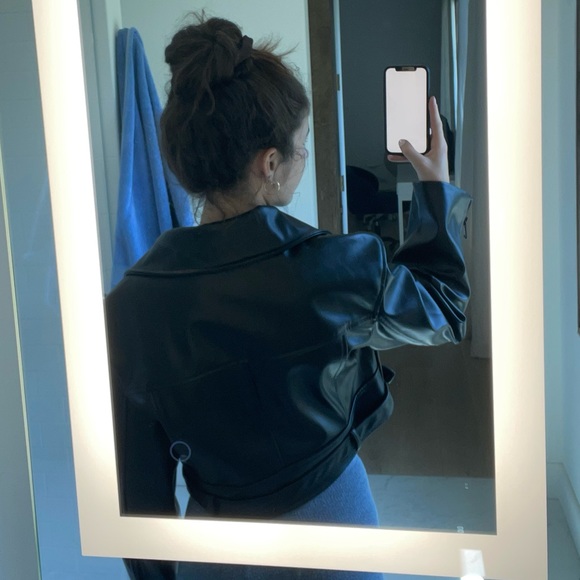 Lioness Staten Island Faux Leather Jacket - Black - Picture 7 of 9